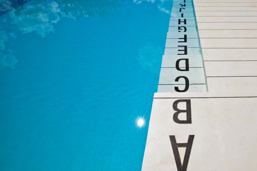 Obra Piscina, 2009, de Jorge Macchi. Acervo de arte contemporânea Inhotim