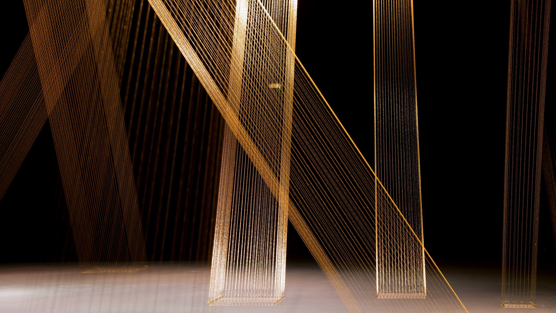 Obra Ttéia 1 C, 2002, de Lygia Pape. Acervo de arte contemporânea do Inhotim