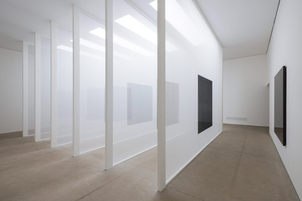 Robert Irwin, Black³, 2008, na exposição