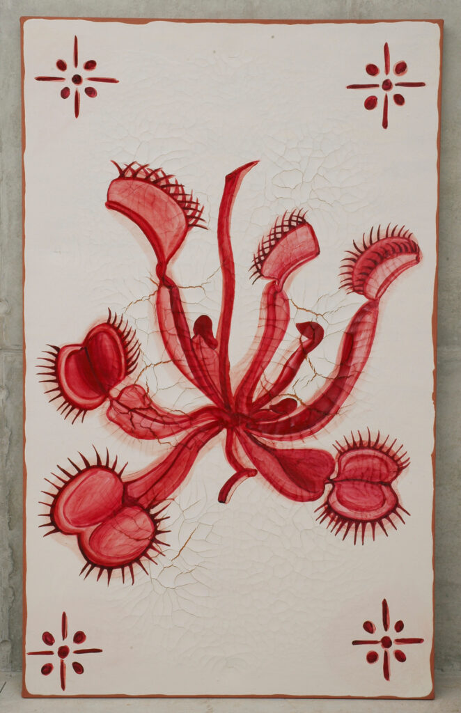 Obra Carnívoras, 2008, de Adriana Varejão. Acervo de arte contemporânea Inhotim