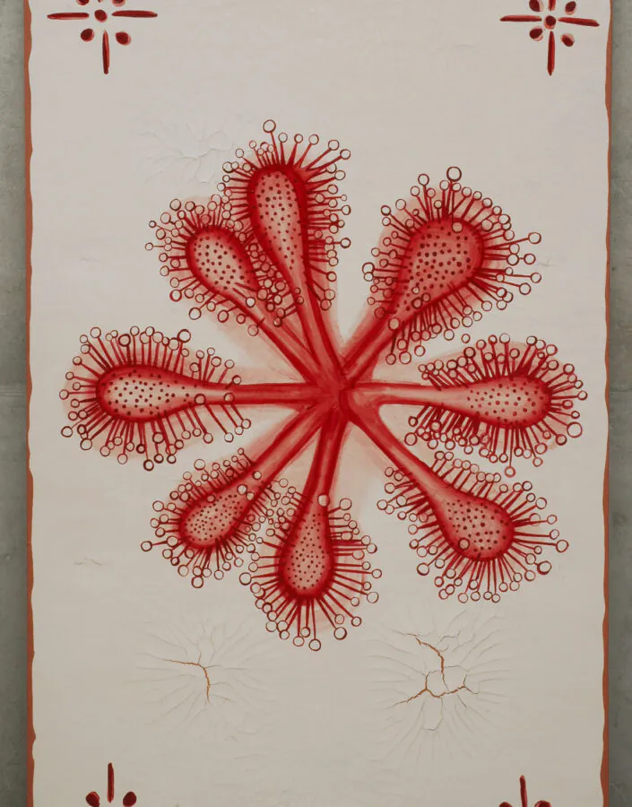 Adriana Varejão, Carnívoras, 2008, [detalhe], óleo e gesso sobre tela, dimensões variáveis. Foto: Vicente de Mello