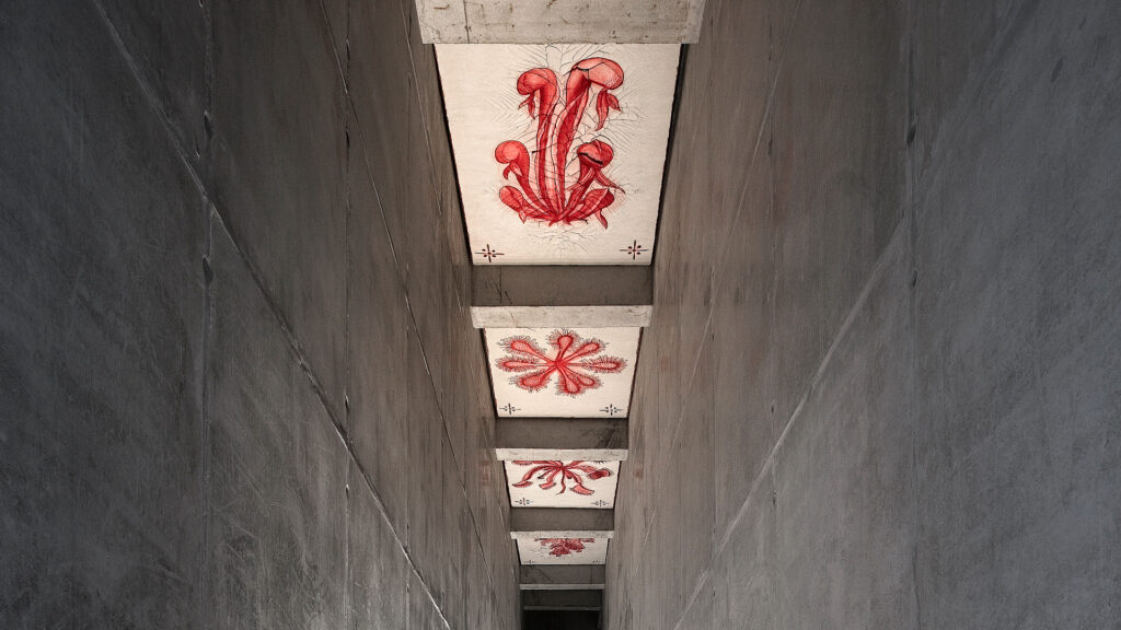 Obra Carnívoras, 2008, de Adriana Varejão. Acervo de arte contemporânea Inhotim