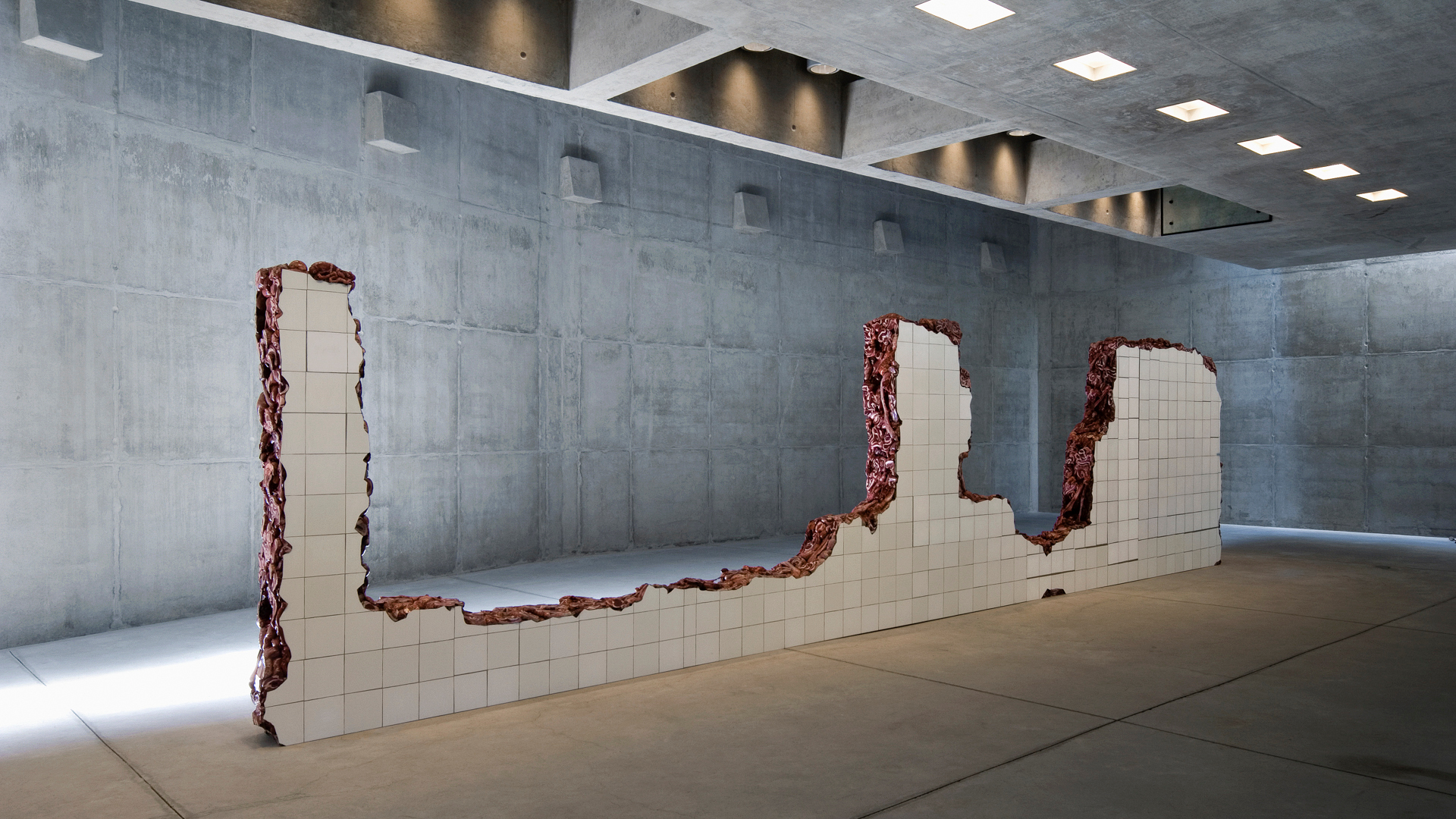 Obra Linda do Rosário (2004), da artista Adriana Varejão. Acervo de arte contemporânea Inhotim