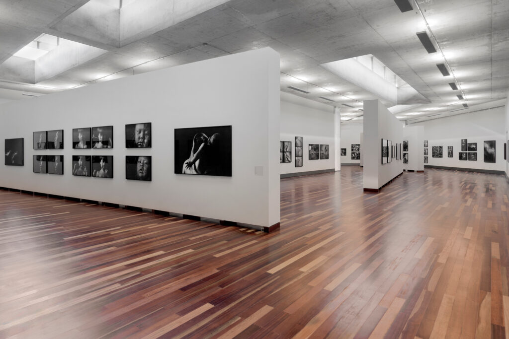 Obra O homem, Claudia Andujar. Acervo de arte contemporânea Inhotim