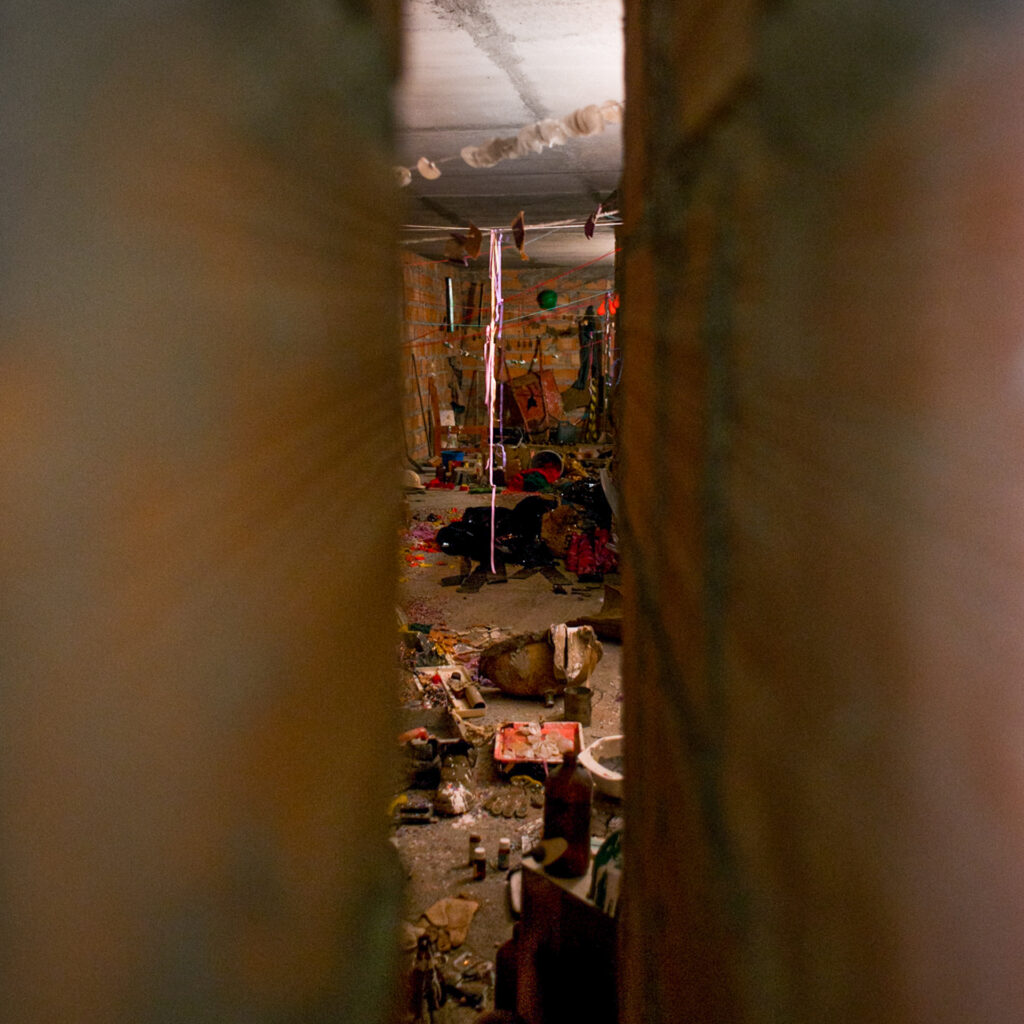 Obra Fissura (da série Mapas), 2011, de Sara Ramo, na exposição