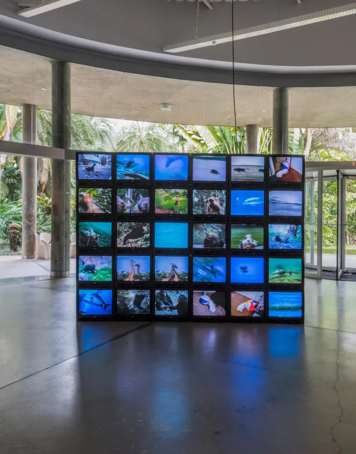 Peter Coffin, Sem título, 2008, na exposição "Para ver o tempo passar" (2018). Foto: Daniel Mansur