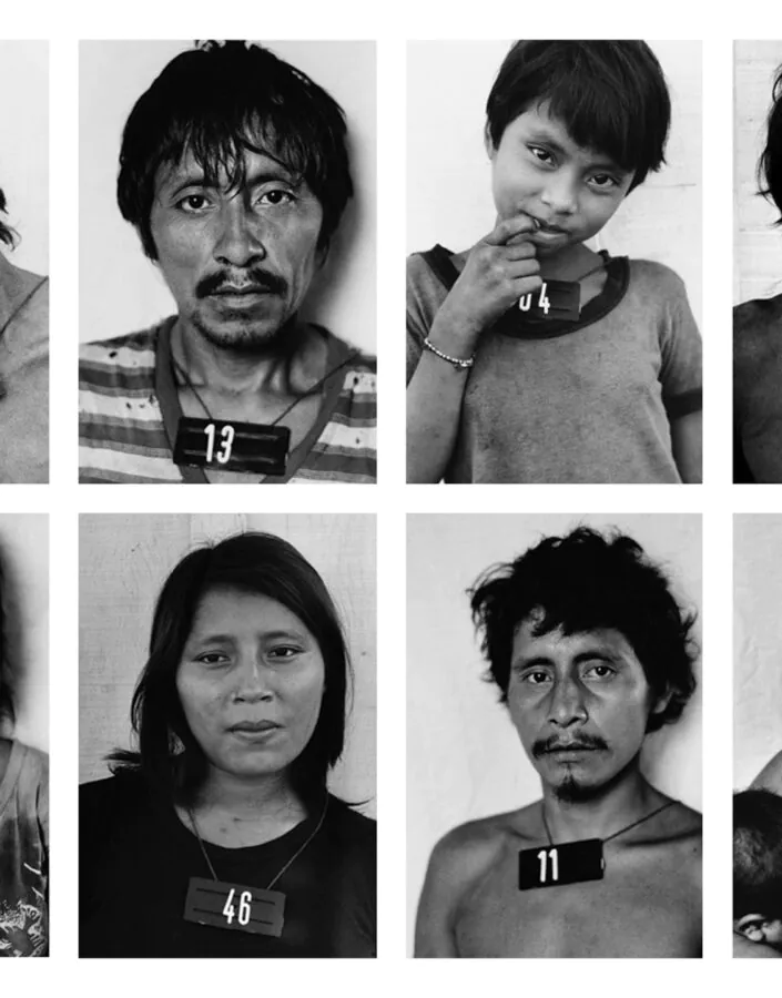 Claudia Andujar, série Marcados, 1981-83, gelatina de prata sobre papel Ilford Multigrade, 57x38,5 cm cada