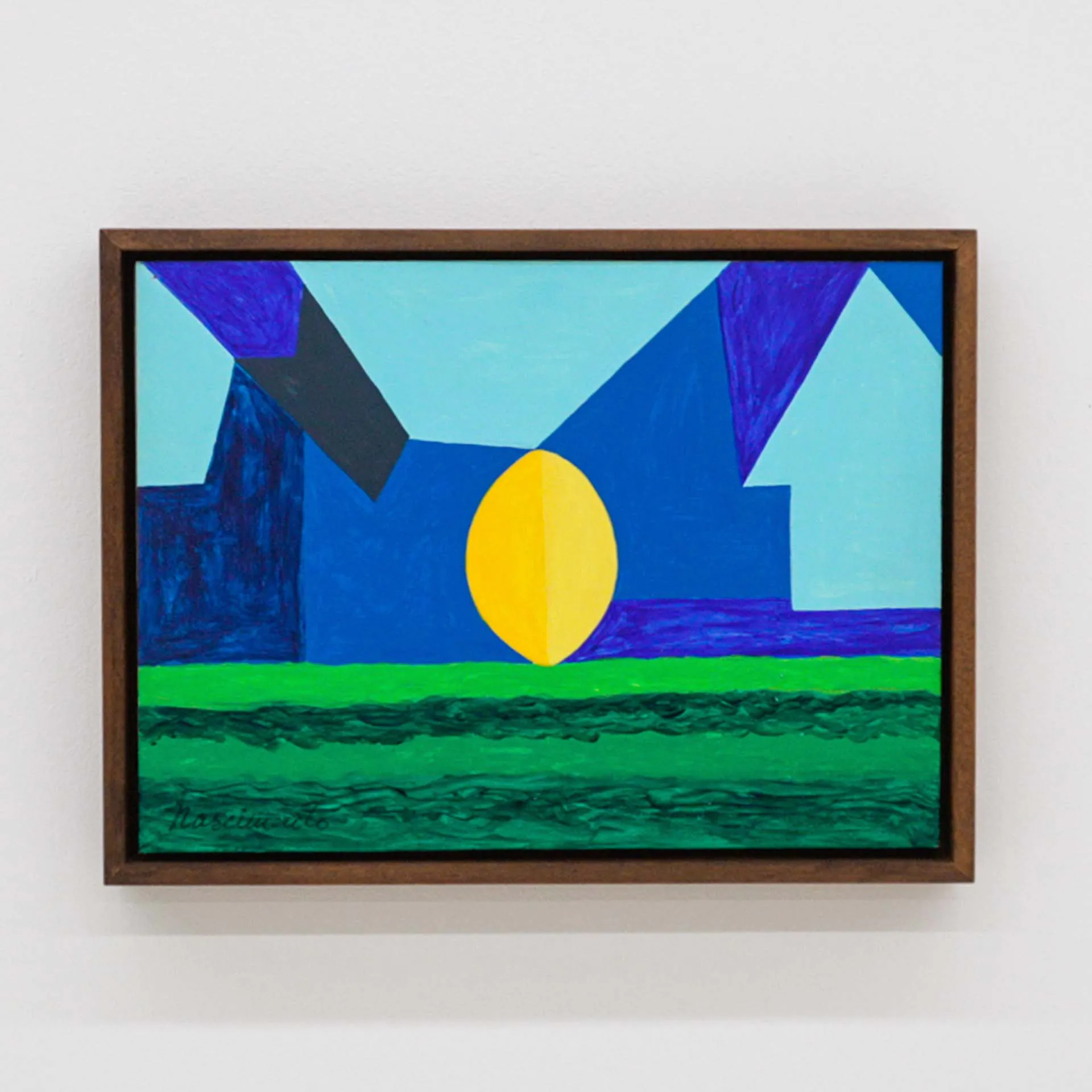 Abdias Nascimento, "O ovo primordial", 1972, acrílica sobre cartolina. Coleção Instituto Inhotim