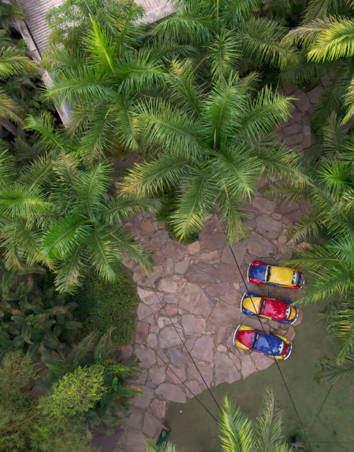 A obra Troca-troca (2002), de Jarbas Lopes se despede do Largo das Orquídeas e inicia seu percurso até a Galeria Praça. Vídeo: Área de Serviço 