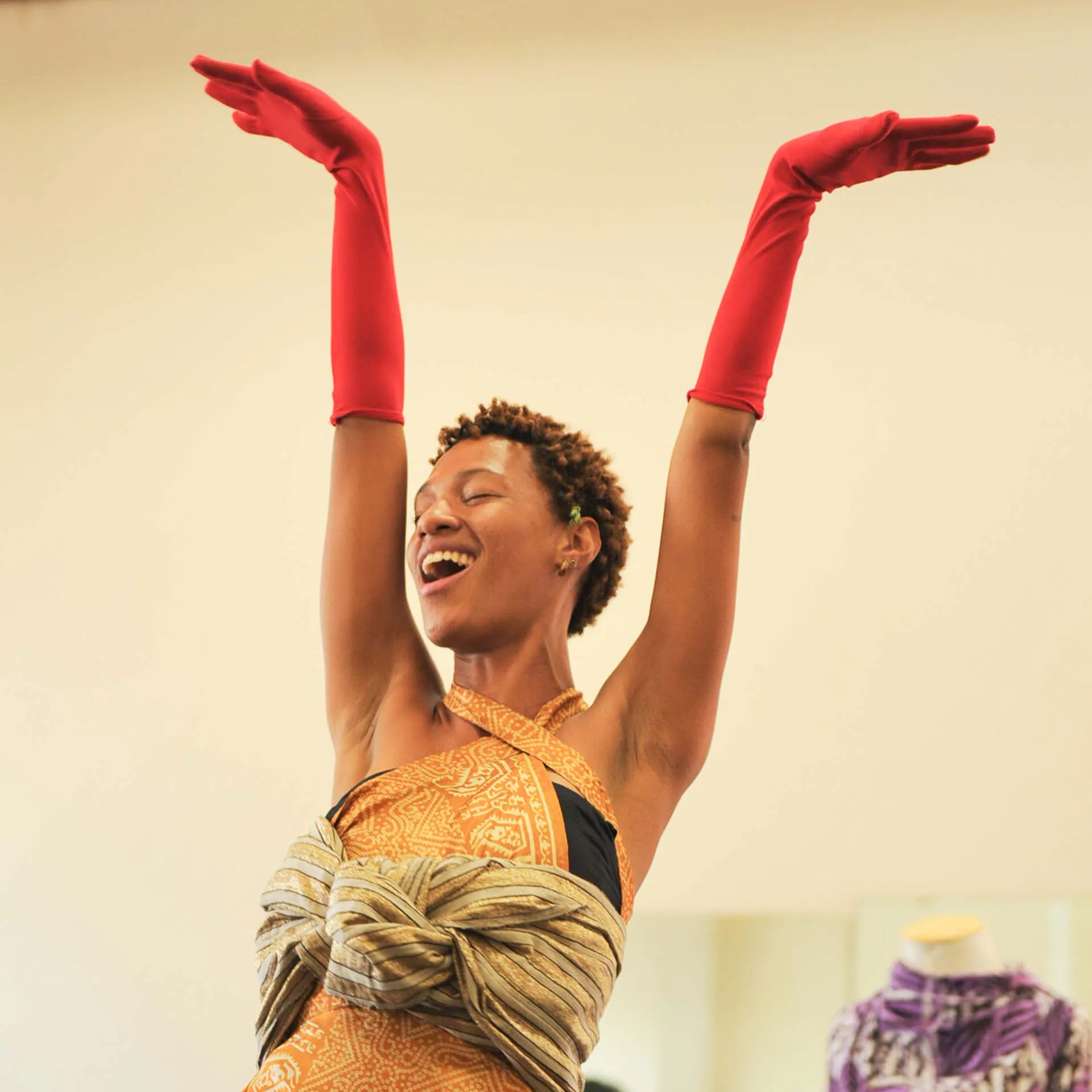 Ensaio da adaptação da peça teatral escrita por Abdias Nascimento em 1951 e dirigada por Adyr Assumpção em 2023. Foto: Ana Clara Martins