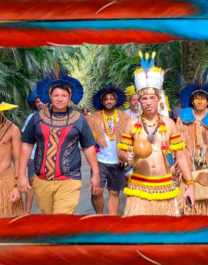  In the September edition of Meetings with Inhotim, we will have a day of reflection with Indigenous ethnic groups that are in Brumadinho. Photo: Samuel Pataxó. 