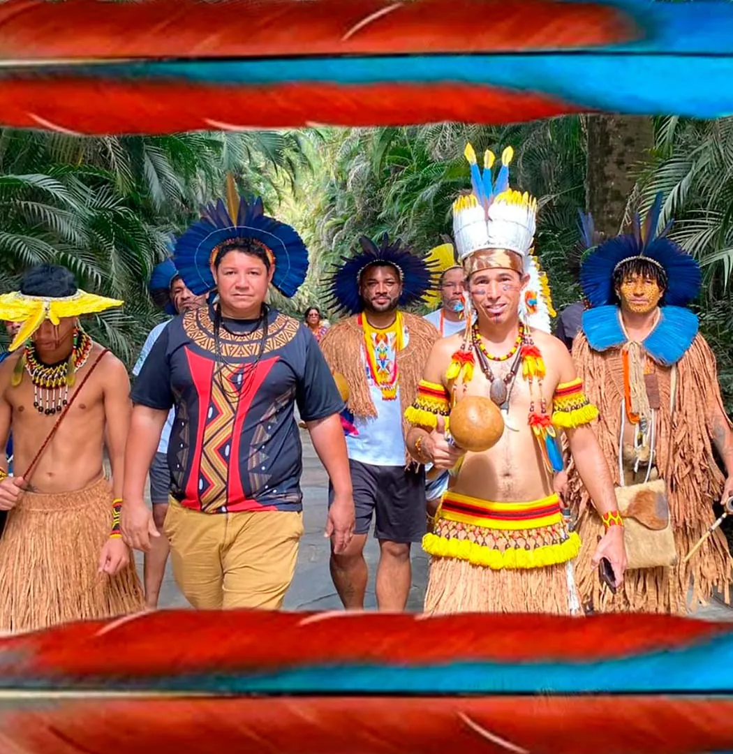  In the September edition of Meetings with Inhotim, we will have a day of reflection with Indigenous ethnic groups that are in Brumadinho. Photo: Samuel Pataxó. 